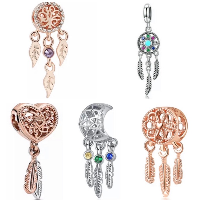 5 Spiritual Dreamcatcher Collection Charm Bundle Set 55$